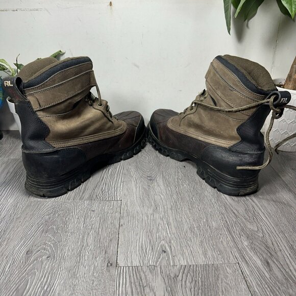 Vintage Polo Sport Duck Boots Leather Wheat Brown Men’s Size 11.5 D